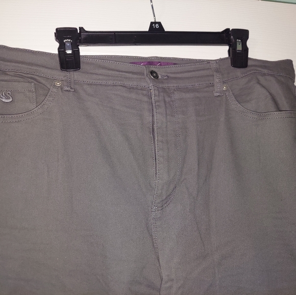 Gloria Vanderbilt jeans grey 18 Tall - Picture 3 of 3